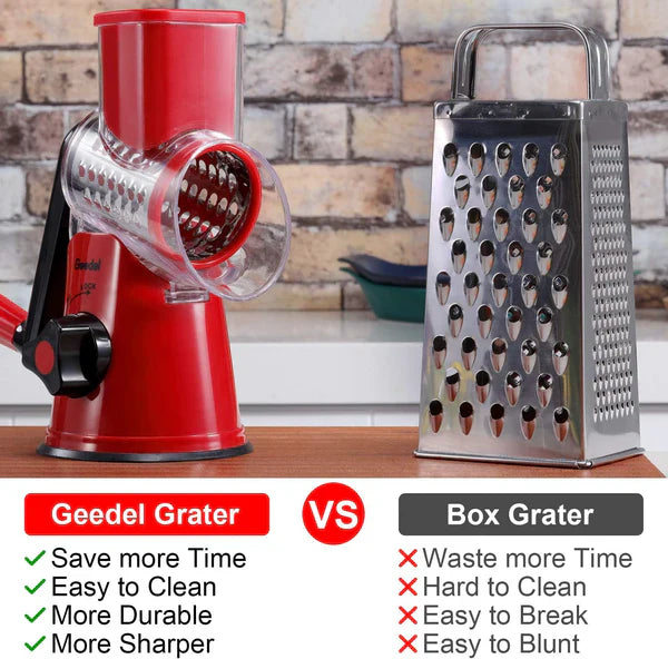 3 in 1 Shredder Grater Rotary with Handle