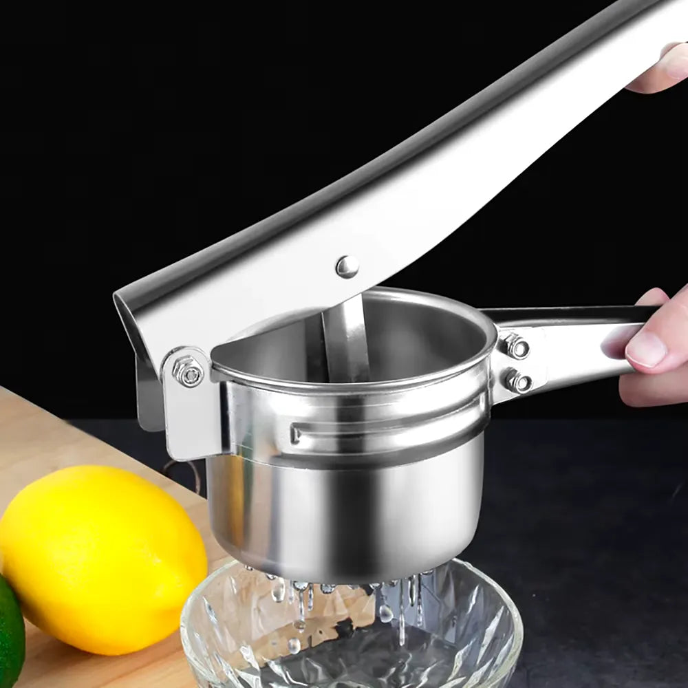 Stainless Steel Fruit Juice Squeezer & Potato Ricer